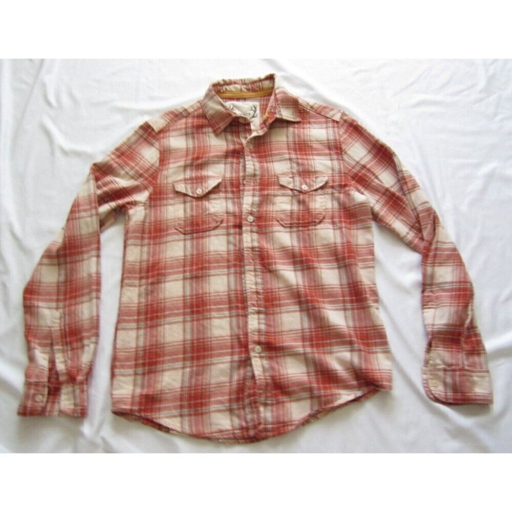 Women's Twenty One Plaid Cotton‎ Button Long Sleeve Shirt Sz M (WB259)